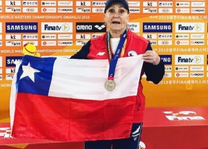 Eliana lleva 2 récords sudamericanos, un ejemplo para los master !
